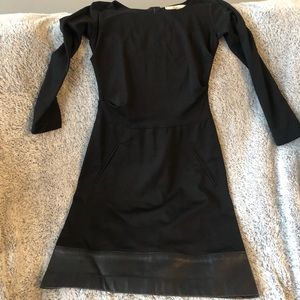 Nicole Miller black long sleeve dress
